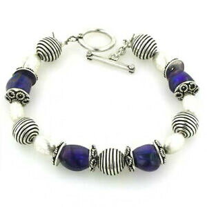 yzlbNX@AWXgr[YuXbguVX^[OVo[r[Yt@Xi[amethyst bead bracelet with brushed sterling silver beads amp; toggle fastener