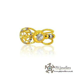 yzlbNX@CG[S[hOTCY22ct 916 yellow gold hallmark ring cz size j pr 33