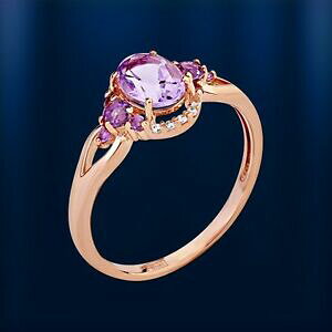 yzlbNX@VA\bhS[hAWXgO{|p}uy}[Yrussian solid rose gold 585 14ct amethyst ring nwt beautiful {|  p}uy}