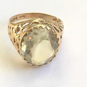 yzlbNX@O[AWXgNH[cS[hre[WOgreen amethyst quartz gold vintage ring