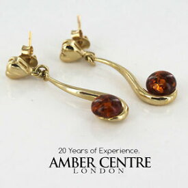 【送料無料】ネックレス　イタリアイヤリング￥ユニークドイツバルトitalian made unique german baltic amber in 9ct gold earrings ge0051 rrp270