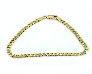 yzlbNX@CG[S[huXbgv[e[V{bNX9ct yellow gold 75inch curb bracelet hallmarked presentation boxed