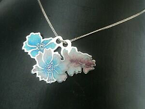 yzlbNX@Vo[GiXRbght[y_gm[}Ogstg silver amp; enamel scottish floral flower pendant norman grant hm 1975