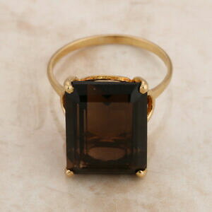 yzlbNX@CG[S[hX[L[NH[cOTCY9ct yellow gold smokey quartz ring size p
