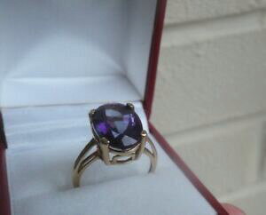 yzlbNX@Be[WCG[S[hAWXgXg[t@bVOTCYattractive vintage 9ct yellow gold amethyst stone fashion ring size m n