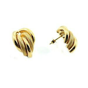 �y���������z�l�b�N���X�@�C�G���[�S�[���h�t�@���V�[�X�^�b�h�C�������O�{�b�N�X9ct yellow gold fancy stud earrings hallmarked gift boxed