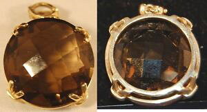 yzlbNX@y_gS[hX[L[NI[cpendant 375 gold with smoky quartz very good condition