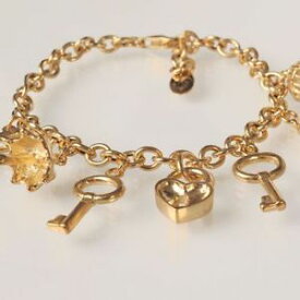 【送料無料】ネックレス　シルバーイタリアブレスレットラミナゴールドペンダントメアリージェーンsilver 925 bracelet lamina gold with pendants by mary jane ielpo made in italy