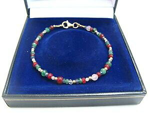 yzlbNX@CG[S[hTt@CAGhr[r[YuXbguXbg14k yellow gold sapphire emerald ruby beads bracelet gemstone bracelet round