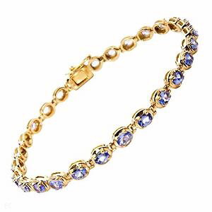 yzlbNX@X^[OVo[kgp^UiCguXbg925 sterling silver 14k gp 460 ctw oval tanzanite bracelet