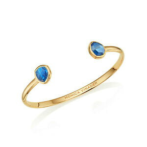 �y���������z�l�b�N���X�@���S�[���h�T�C�����V���J�t�J�C�A�i�C�g�T�C�Yrpr195 gold monica vinader siren thin cuff kyanite one size free shipping