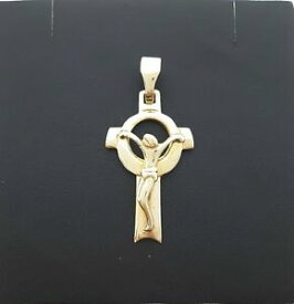 【送料無料】ネックレス　kゴールドペンダントドルmiran 160599 9k gold crucifix pendant 32g rrp 325