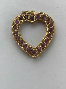 yzlbNX@kS[hK[lbgn[gy_g 22k gold garnet heart pendant perfect holiday gift