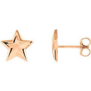 �y���������z�l�b�N���X�@14k�s�A�X�C�������Ostar stud earrings in 14k rose gold