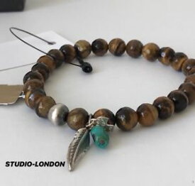 【送料無料】ネックレス　peyote birdトラスターリングpeyote bird tigereye bead sterling silver bracelet