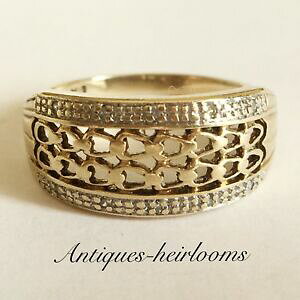 �y���������z�l�b�N���X�@�C�G���[ listingvintage yellow amp; white 9ct gold ring fully hallmarked 9ct 375 top quality