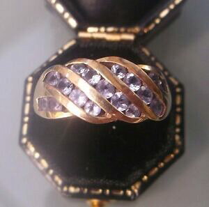 yzlbNX@S[hAWXgOTCYwomens 9ct gold quality amethyst ring hallmarked weight 342g size o stamped