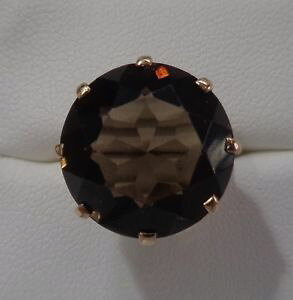 yzlbNX@CG[S[hX[L[NI[cOTCY9ct yellow gold smoky quartz ring size n us 675 weight 49g