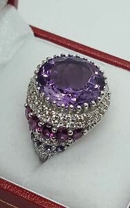 �y���������z�l�b�N���X�@�W�F�C���Y�����O�T�C�Y jaynes gems 7ct amerthyst ring size uk n us 65 eu 54