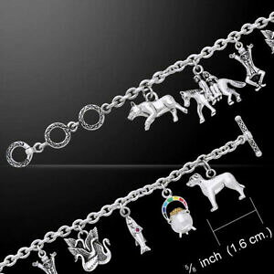 yzlbNX@ZeBbNAChs[^[Xg[uXbgceltic irish heritage sterling silver charm bracelet by peter stone
