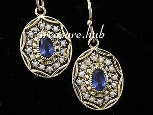 yzlbNX@CG[S[hTt@CAp[I[ohbvCOce042 exquisite 9ct yellow gold natural sapphire amp; pearl oval drop earrings