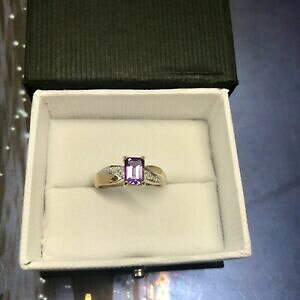yzlbNX@CG[S[hOAWXgTCYmyellow gold ring 9cr amethystsize m and a half