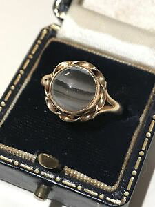 �y���������z�l�b�N���X�@�S�[���h���[�X�����O�T�C�Y9ct gold lace agate ring, 375 size p