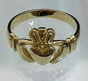 �y���������z�l�b�N���X�@9ct�S�[���h�A�C�������hcladdagh cladah�_�u����genuine 9ct gold irish claddagh cladah hallmarked dublin not filled or plated