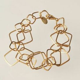 【送料無料】ネックレス　シルバーブレスレットゴールドイタリアメアリージェーンsilver 925 bracelet foil gold rhombuses worked by mary jane ielpo made in italy