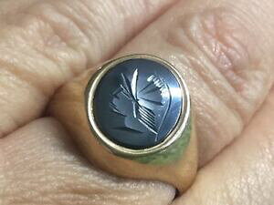 �y���������z�l�b�N���X�@�j���[listingvintage 9 ct gold haematite saracens headsignet ring owt 517ghm listingvintage 9 ct gold haematite saracens head