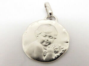 �y���������z�l�b�N���X�@�z���C�g�S�[���h���_��medal angel in white gold 18 cts 750000 weight 184 grs 14 mm b57305