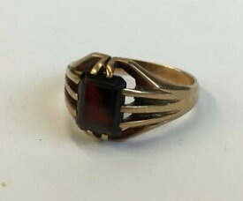 【送料無料】ネックレス　ヴィンテージ19629ctセットトイレサイズo46gvintage 1962 9ct rose gold garnet set gents ring size o 46g