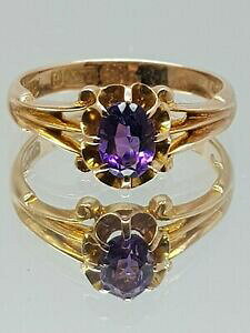 yzlbNX@AWXghXOCG[S[ho[~KTCYamethyst dress ring 9 ct yellow gold birmingham 1942 size k us 5 12