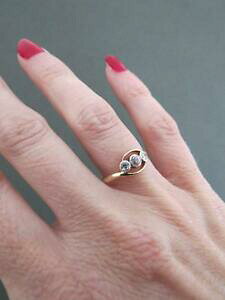 yzlbNX@Be[WS[hOvintage 18ct gold quartz crystal ring