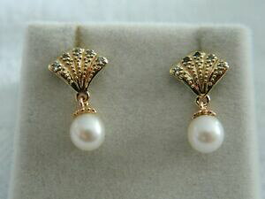 �y���������z�l�b�N���X�@�C�G���[���[�Y�E�F���V���E�B���U�[�X�^�b�h�C�������Oclogau 9ct yellow amp; rose welsh gold windsor pearl stud earrings rrp 25000