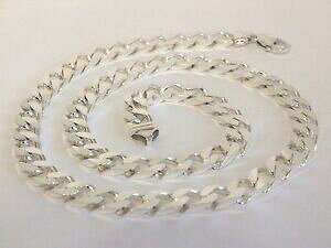 �y���������z�l�b�N���X�@�X�^�[�����O�V���o�[�X�N�G�A�����N�����N�`�F�[���O�����C���`uk 925 sterling silver square curb link linked chain 937 grams 243 inches