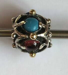 �y���������z�l�b�N���X�@�X�^�[�����O�V���o�[�r�[�h listinggenuine trollbeads modified sterling silver amp; gold wisdom bead please read