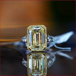 yzlbNX@GhzCgn[re[WX^[OVo[3ct emerald white moissanite halo vintage engagement ring 925 sterling silver