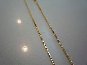 yzlbNX@CG[S[hxl`A{bNX`F[C^A 18ct 750 yellow gold venetian box chain 08mm 18 20 22 25 made in italy