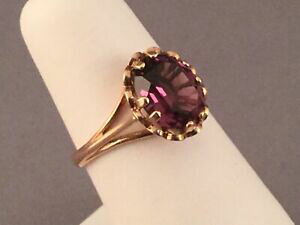 yzlbNX@fB[XS[hAWXgOTCYladies 9ct gold and amethyst ring, size m