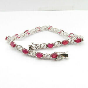 yzlbNX@\bhVo[r[C`uXbgnatural 925 solid silver ruby stone 74 inches bracelet free express shipping