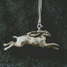 【送料無料】ネックレス　スターリングシルバーウサギペンダントbeautiful sterling silver hare pendant