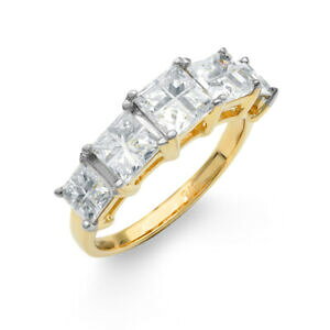 yzlbNX@fB[X\bhS[hzCgXNGAC[WvZXJbgOladies solid 9ct gold white square cz illusion princess cut eternity ring