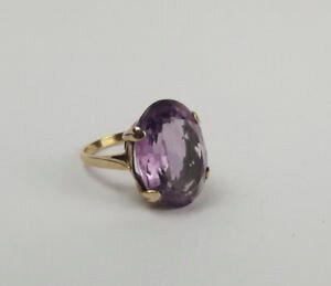 yzlbNX@CG[S[hAWXgOTCY9ct yellow gold amethyst ring uk size l us 5
