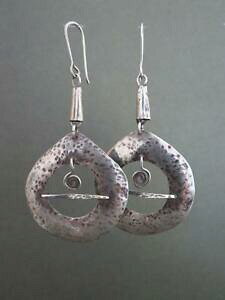 yzlbNX@re[WVo[COhbv~bhZ`[COvintage modernist silver drop earrings mid century dangle earrings