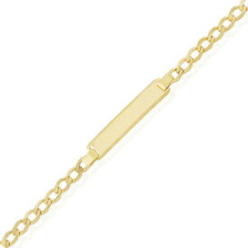 【送料無料】ネックレス　9ct6316cm9ct gold infants curb identity bracelet 6316cm