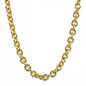 �y���������z�l�b�N���X�@�C���`�S�[���h�`�F�[���A���J�[kt�\���b�h�S�[���h�S�[���h�`�F�[��20 mm 15,8 inch 333 gold anchor chain around 8 kt solid gold quality gold chain