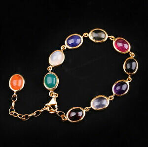 yzlbNX@f03X^[O925f03 elegant bracelet sterling silver 925 gold plated various semiprecious stone