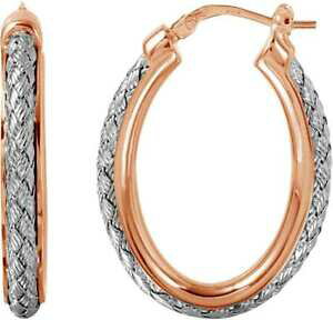 �y���������z�l�b�N���X�@�V�������K���j�G�m�[�}���b�L�X�^�[�����O�V���o�[�t�[�v�C�������Ocharles garnier norma oval rosegoldplated amp; sterling silver hoop earrings