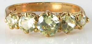 yzlbNX@S[hyhbgA[fRCOTCYdivine 9k 9ct gold peridot half eternity art deco ins ring free resize lq 12